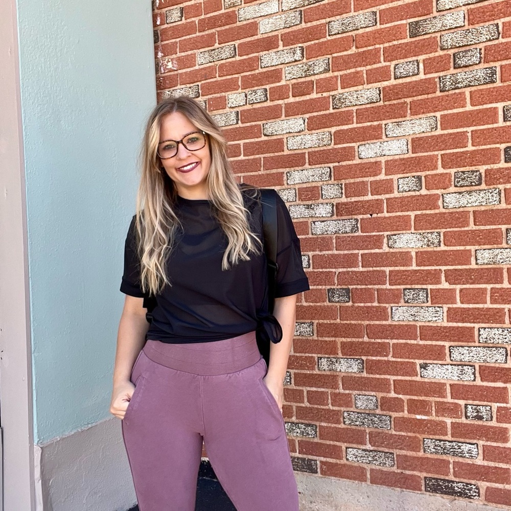 New Thad Wear Premium Delilah Joggers in Mauve